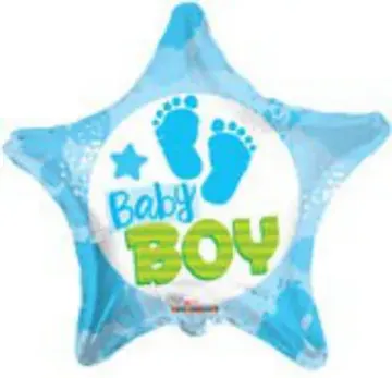 Baby Boy footprint star
