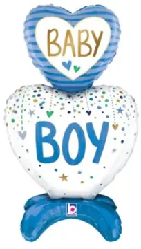 Baby Boy heart stack (air filled)