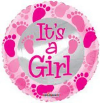 It's a Girl footprints