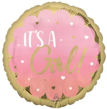 It's a Girl (gold & pink)