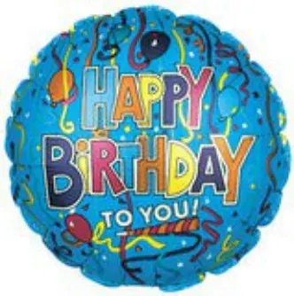 Happy Birthday To You confetti (blue)