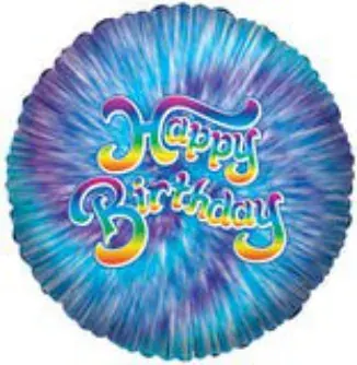 Happy Birthday tie-dye