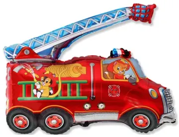 Fire truck with ladder