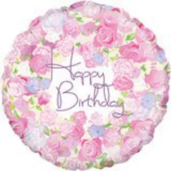Happy Birthday floral (blush)