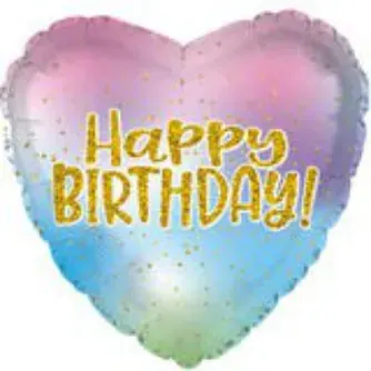 Happy Birthday pastel heart
