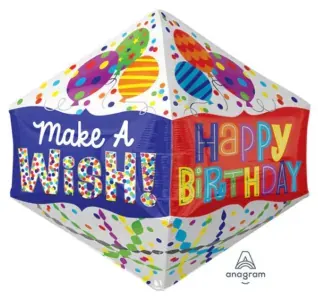 Make a Wish / Happy Birthday cube