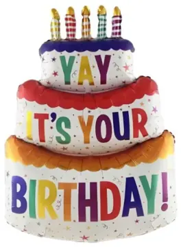 Yay It's Your Birthday tiered cake