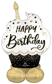 Happy Birthday cupcake (air filled)