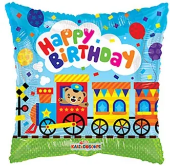 Happy Birthday train (square)