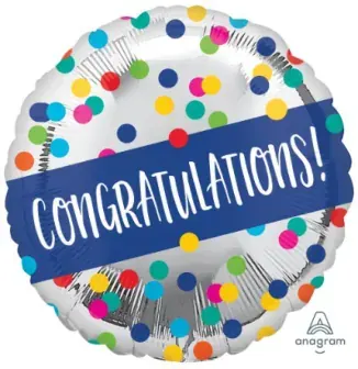 Congratulations confetti dots