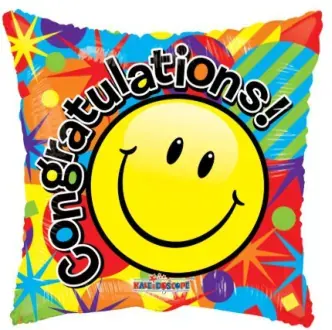 Congratulations smiley (square)
