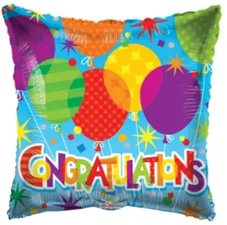 Congratulations balloons (square)