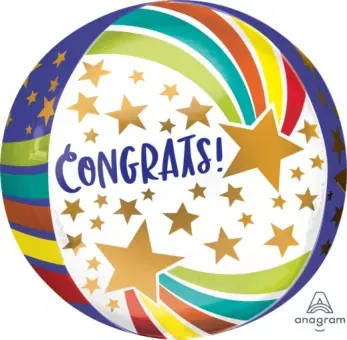 Congrats orb with stars