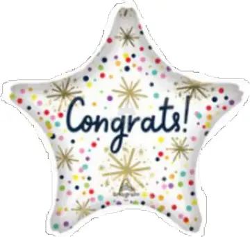 Congrats! confetti star