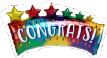 Congratulations balloons