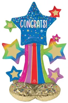 Congrats stars stand (air filled)
