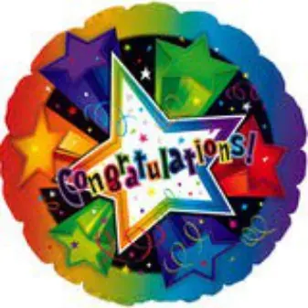Congratulations rainbow stars