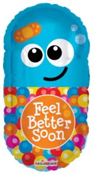 Feel Better Soon pill character