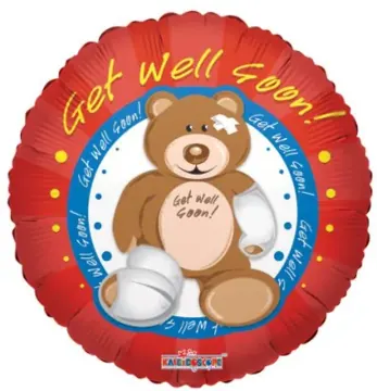 Get Well Soon teddy (red)