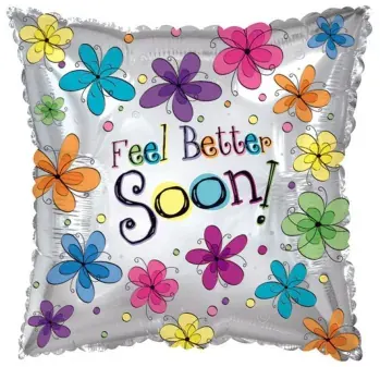Feel Better Soon! flowers (square)