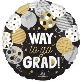 Way to Go GRAD! (black & gold)