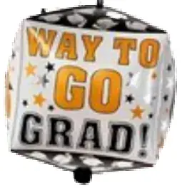 Way to Go GRAD! cube