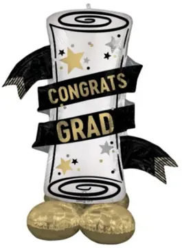 Congrats GRAD diploma stand (air filled)