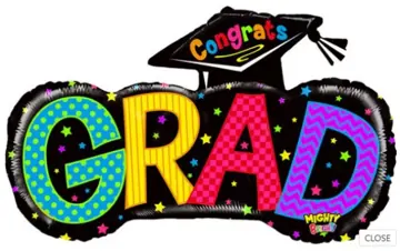 GRAD letters with cap