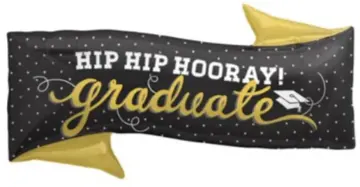 Hip Hip Hooray! Graduate banner