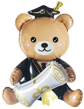 Graduation teddy bear (air filled)