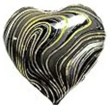 Heart (black marble)