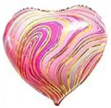 Heart (pink marble)