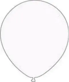 9” latex – White