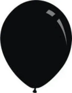 9” latex – Black