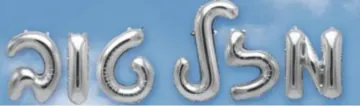 Mazel Tov letters (air filled)