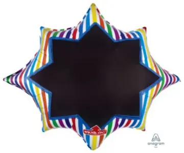 Personalize it! starburst chalkboard