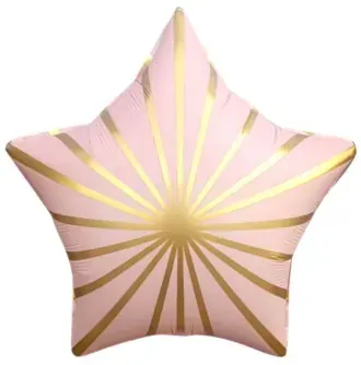 Star (pink & gold stripe)