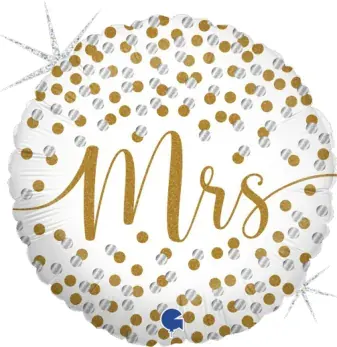 Mrs gold confetti