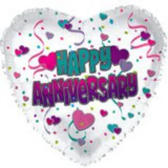 Happy Anniversary heart (confetti)