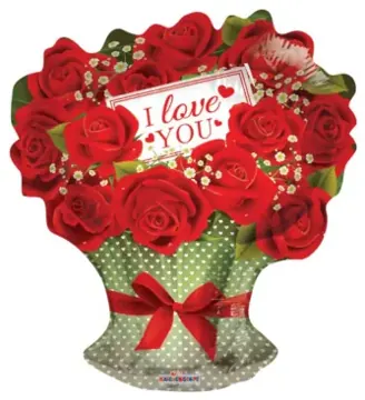 Rose bouquet I Love You