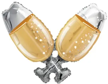 Champagne glasses toast