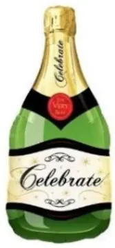 Celebrate champagne bottle