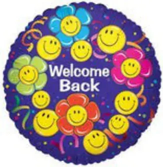 Welcome Back smiley faces