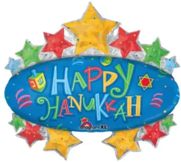 Happy Hanukkah stars