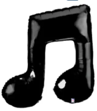 Double music note (black)